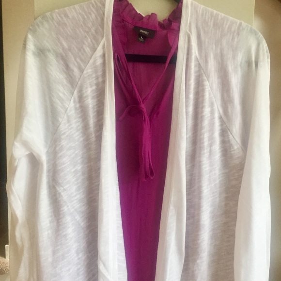 LILLA P Raglan Open Front Lightweight Cardigan NWT - Picture 5 of 5